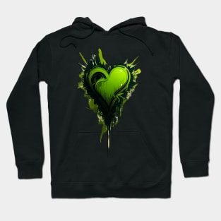 "Heartbeat of the Earth" Organic Graffiti Print Hoodie